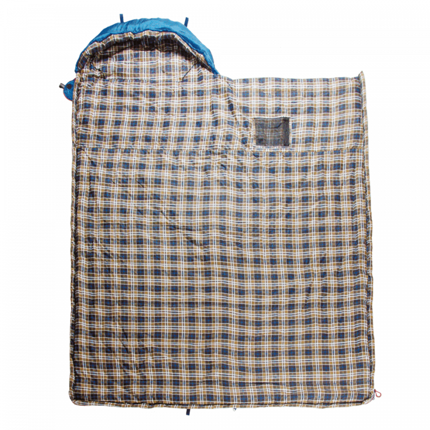 Спальный мешок Duvet Правый, серый/синий, Btrace