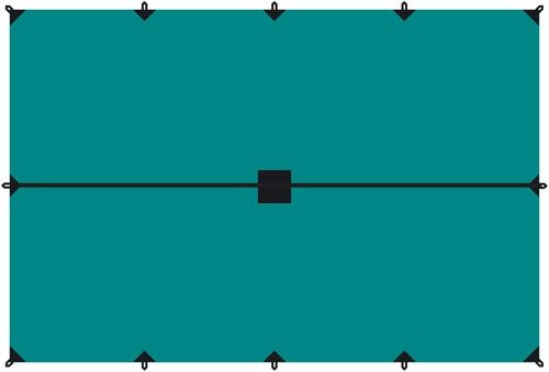 Tramp Тент 4 x 6 м (укрывной) зеленый цвет