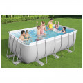 Бассейн каркасный Power Steel, 412 х 201 х 122 см с лестницей и картриджным фильтром 2006л/ч