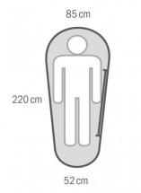 Спальный мешок MANTILLA -5C, 220х85, левый