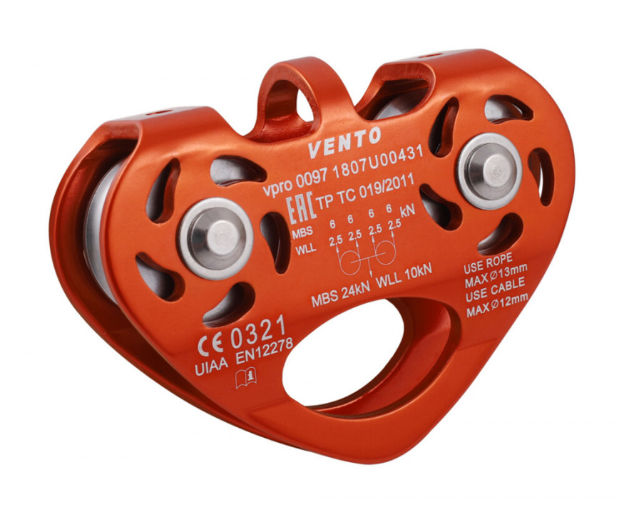 Блок-ролик Венто Tandem (дюраль) с подшипником