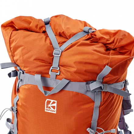 Рюкзак туристический Nomad 60 (размер пояса и спины - XL), серый, Bask