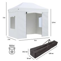 Тент-шатер быстросборный Helex 24320 3x2х3м (раскладывается гармошкой)