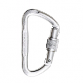 Карабин дюралевый трапеция "Малый" с р/жесткости с муфтой, "keylock", 22 кН, ринг