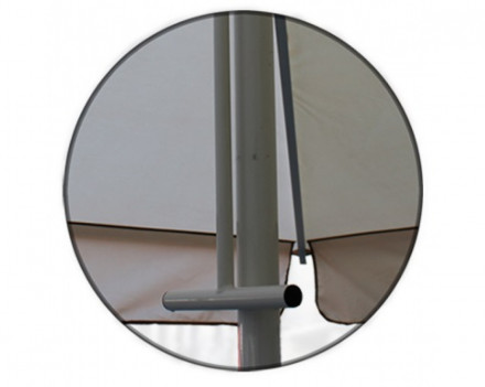 Зонт квадратный 3 х 3 м (8 спиц) сталь, с воланом