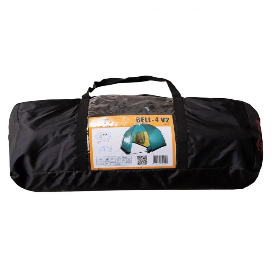 Палатка Bell 4 v2, зеленый цвет, Tramp